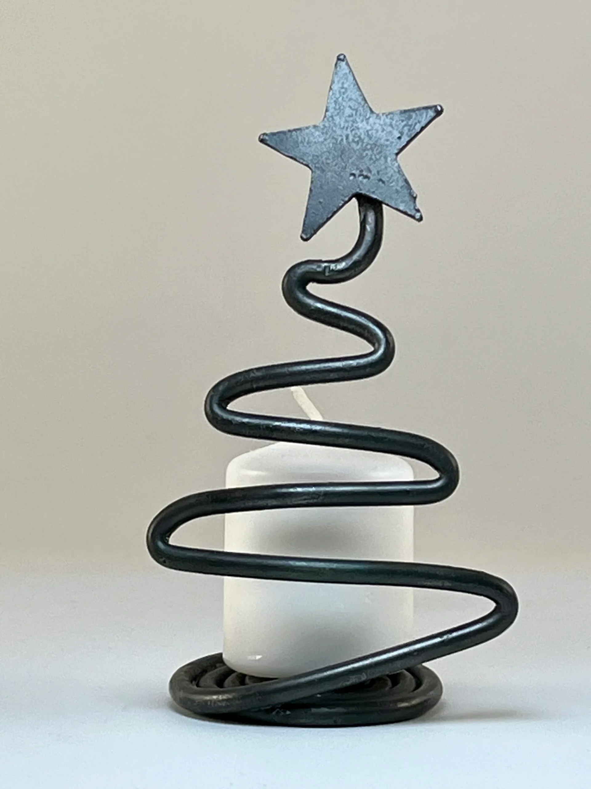 small Christmas tree candle holder